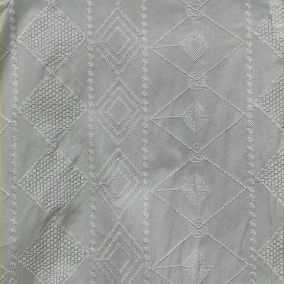 Lands End Embroidered 100% Cotton Tunic Sz L 14-16 Notch Coastal Beachy Swim - Picture 10 of 13